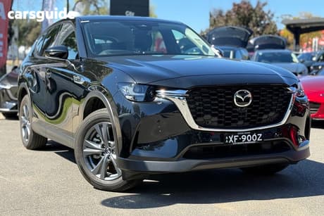 Black 2025 Mazda CX-60 Wagon G40E Pure Hybrid