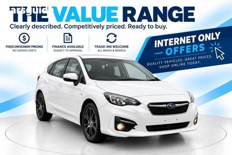 White 2017 Subaru Impreza Hatchback 2.0I-L (Awd)