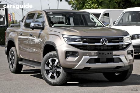 Beige 2025 Volkswagen Amarok Dual Cab Utility Style Tdi500 4Motion Tray
