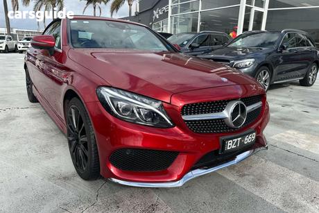 Red 2017 Mercedes-Benz C300 Cabriolet