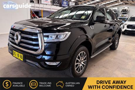 Black 2022 GWM UTE Dual Cab Utility Cannon (4X2)