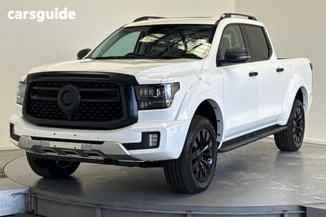 White 2026 GWM Cannon Alpha Dual Cab Utility Vanta