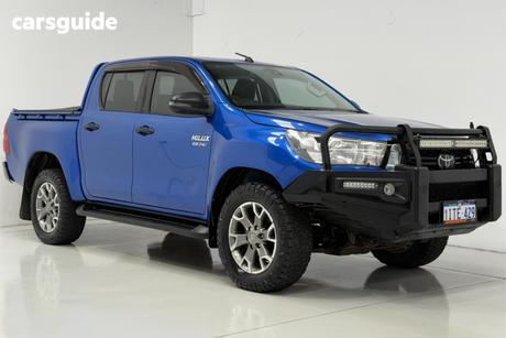 Blue 2019 Toyota Hilux Double Cab Pick Up Sr (4X4)