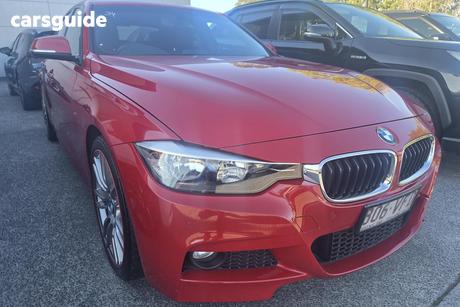Red 2014 BMW 320D Sedan 20D