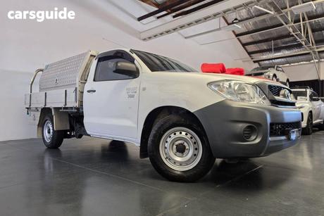 White 2011 Toyota Hilux Cab Chassis Workmate