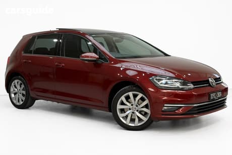 Red 2019 Volkswagen Golf Hatchback 110 Tsi Highline