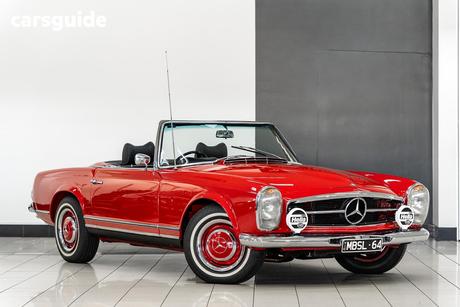 Red 1964 Mercedes-Benz 230SL Convertible W113 R