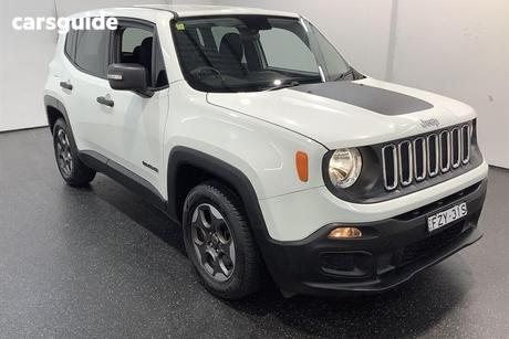 White 2016 Jeep Renegade Wagon Sport