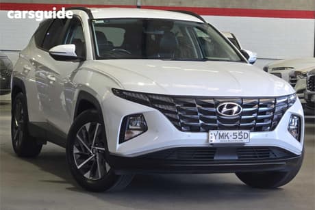 White 2022 Hyundai Tucson Wagon Elite (Fwd)
