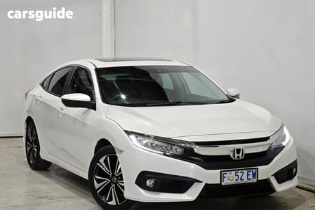 White 2016 Honda Civic Sedan Vti-Lx