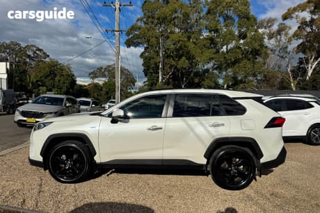 White 2021 Toyota RAV4 Wagon Cruiser (2Wd) Hybrid
