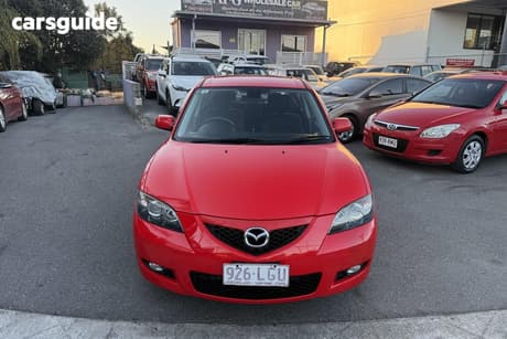 Red 2008 Mazda 3 Sedan Maxx