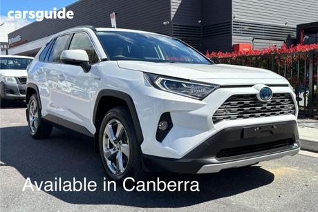 White 2021 Toyota RAV4 Wagon Gxl (2Wd) Hybrid