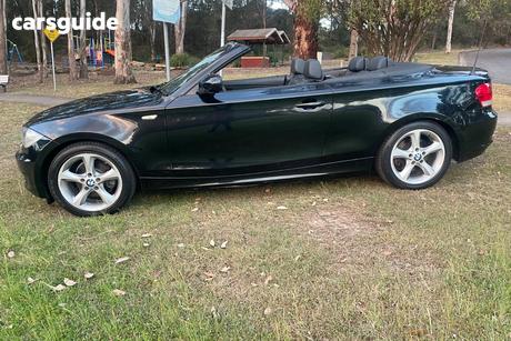 Black 2009 BMW 118D Convertible 18D