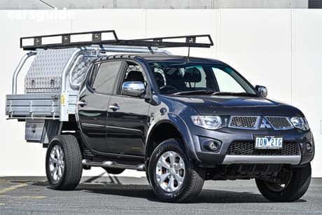 Grey 2014 Mitsubishi Triton Double Cab Utility Glx-R (4X4)
