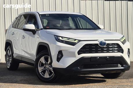 White 2023 Toyota RAV4 Wagon Gx (Awd) Hybrid
