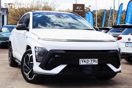 White 2024 Hyundai Kona Wagon Premium N Line