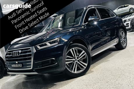 Blue 2018 Audi Q5 Wagon 2.0 Tfsi Quattro Sport