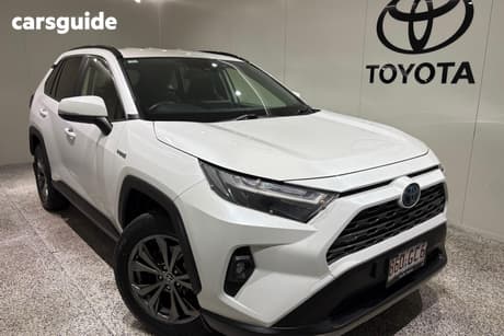 White 2023 Toyota RAV4 Wagon Gxl (2Wd) Hybrid