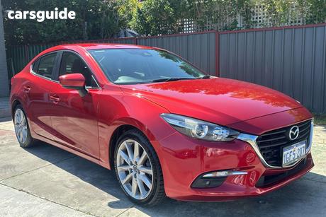 Red 2016 Mazda 3 Sedan Sp25