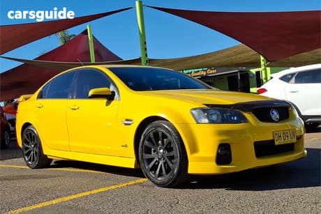 Yellow 2011 Holden Commodore Sedan Sv6