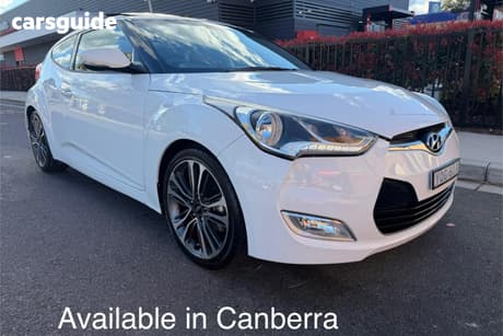 White 2015 Hyundai Veloster Coupe +