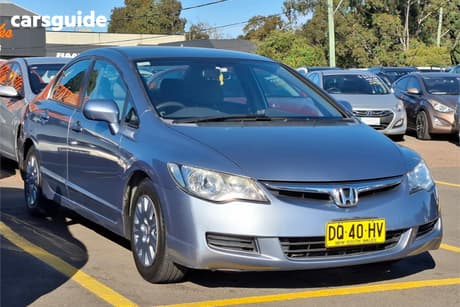 Blue 2007 Honda Civic Sedan Vti