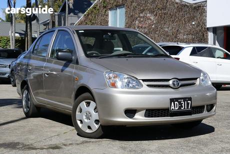 Silver 2003 Toyota Echo Sedan