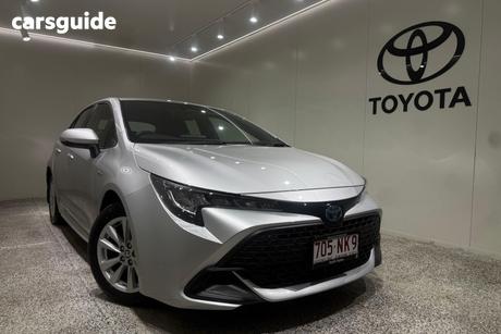Silver 2025 Toyota Corolla Hatchback Ascent Sport Hybrid