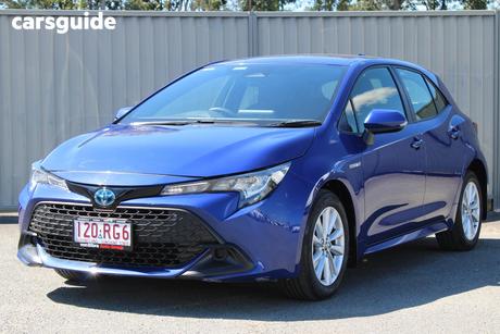 Blue 2024 Toyota Corolla Hatchback Ascent Sport Hybrid