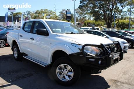 White 2018 Mitsubishi Triton Dual Cab Utility Glx Plus (4X4)