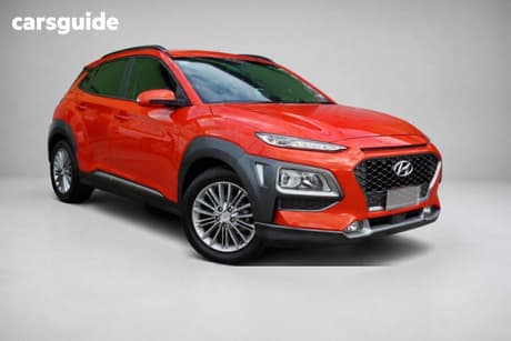 Orange 2019 Hyundai Kona Wagon Elite (Fwd)