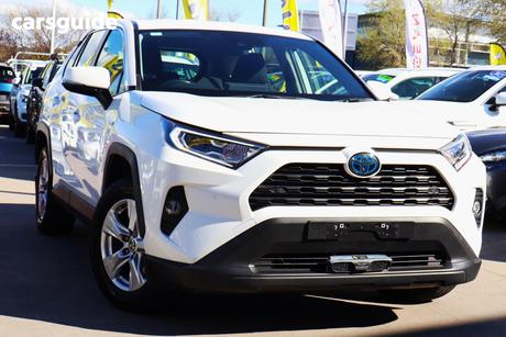 White 2021 Toyota RAV4 Wagon Gx (2Wd) Hybrid