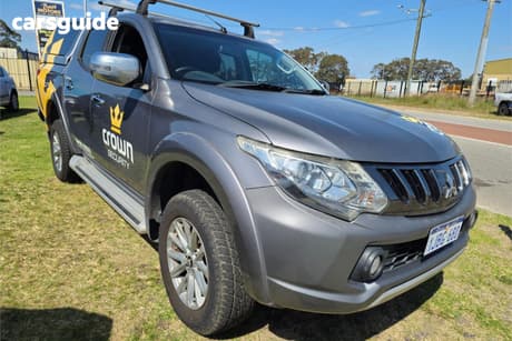 Grey 2017 Mitsubishi Triton Dual Cab Utility Gls (4X4)
