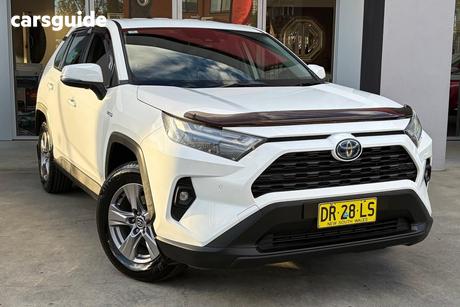 White 2024 Toyota RAV4 Wagon Gx (2Wd) Hybrid