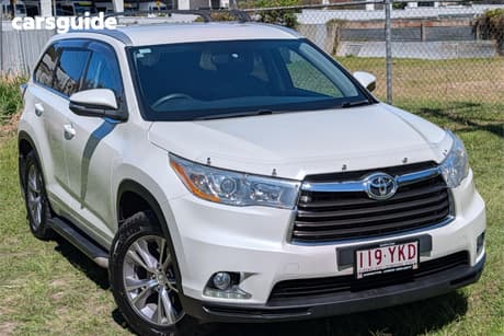 White 2014 Toyota Kluger Wagon Gxl (4X4)