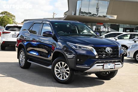 Blue 2021 Toyota Fortuner Wagon Crusade