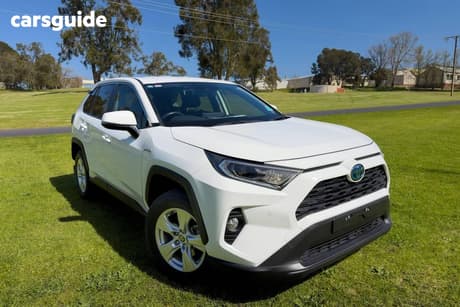 White 2021 Toyota RAV4 Wagon Gx (2Wd) Hybrid