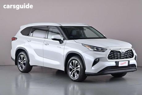 White 2021 Toyota Kluger Wagon Gxl Hybrid Awd