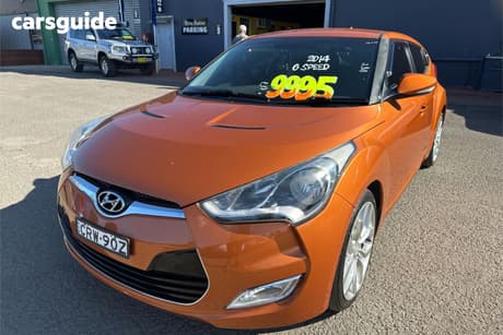 Orange 2014 Hyundai Veloster Coupe