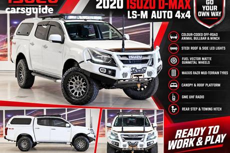 White 2020 Isuzu D-MAX Crew Cab Utility Ls-M (4X4)