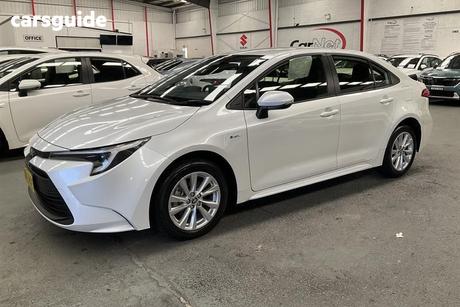 White 2024 Toyota Corolla Sedan Ascent Sport + Conv Pk Hybrid