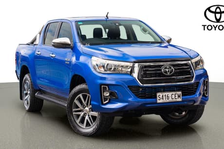 Blue 2019 Toyota Hilux Double Cab Pick Up Sr5 (4X4)