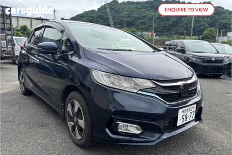 Blue 2017 Honda Fit Hatch HYBRID L HONDA SENSING