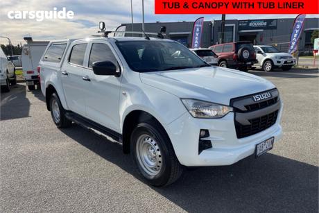 White 2022 Isuzu D-MAX Crew Cab Utility Sx (4X4)