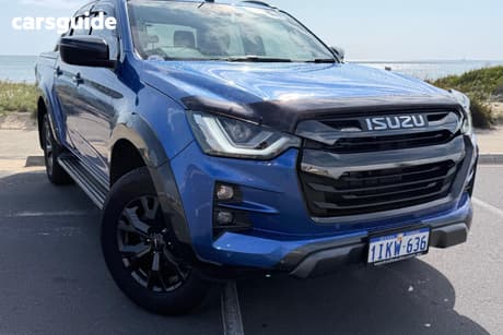 Blue 2022 Isuzu D-MAX Crew Cab Utility X-Terrain (4X4)
