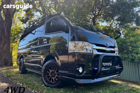 Black 2018 Toyota HiAce SUV 4WD SUPER GL 50TH ANNIVERSARY