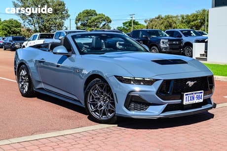 Blue 2025 Ford Mustang Convertible Gt 5.0 V8