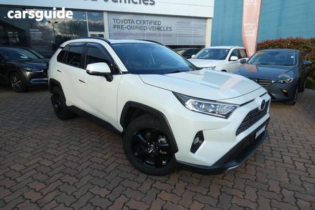 White 2019 Toyota RAV4 Wagon Cruiser Awd Hybrid