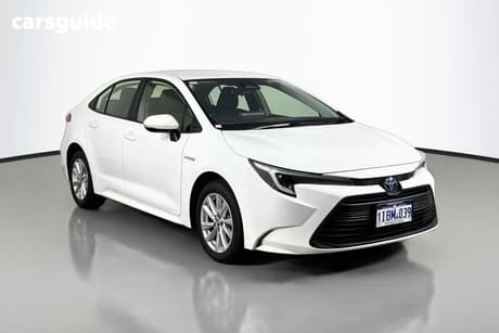 White 2024 Toyota Corolla Sedan Ascent Sport Hybrid